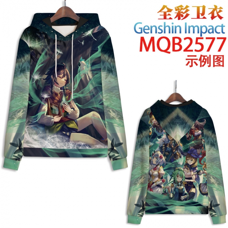 Genshin Impact  Full color hooded sweatshirt without zipper pocket from XXS to 4XL MQB-2577