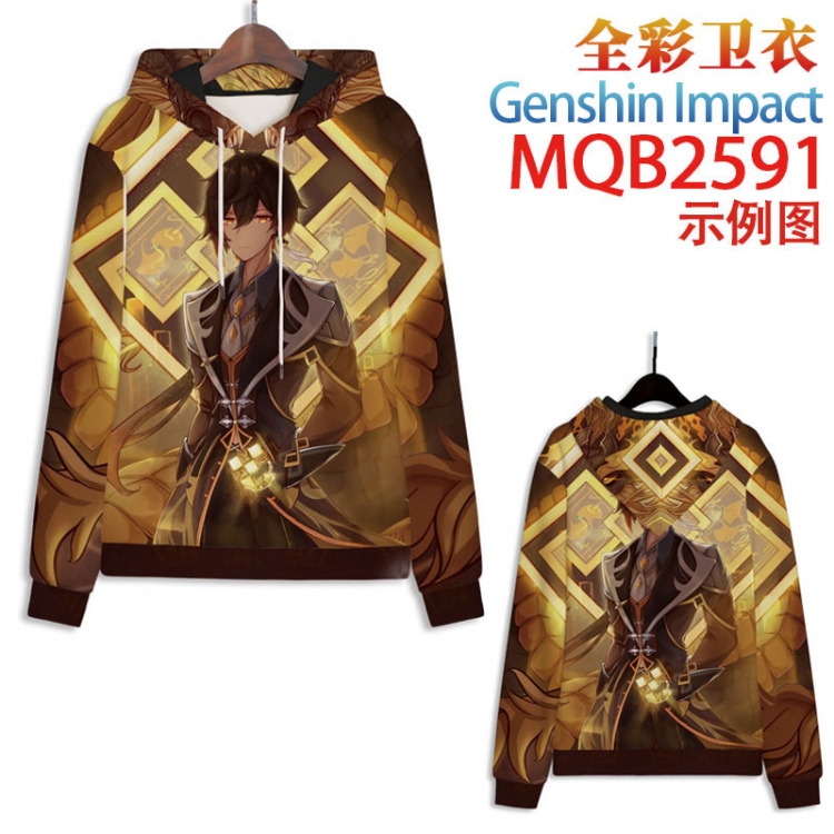 Genshin Impact  Full color hooded sweatshirt without zipper pocket from XXS to 4XL  MQB-2591