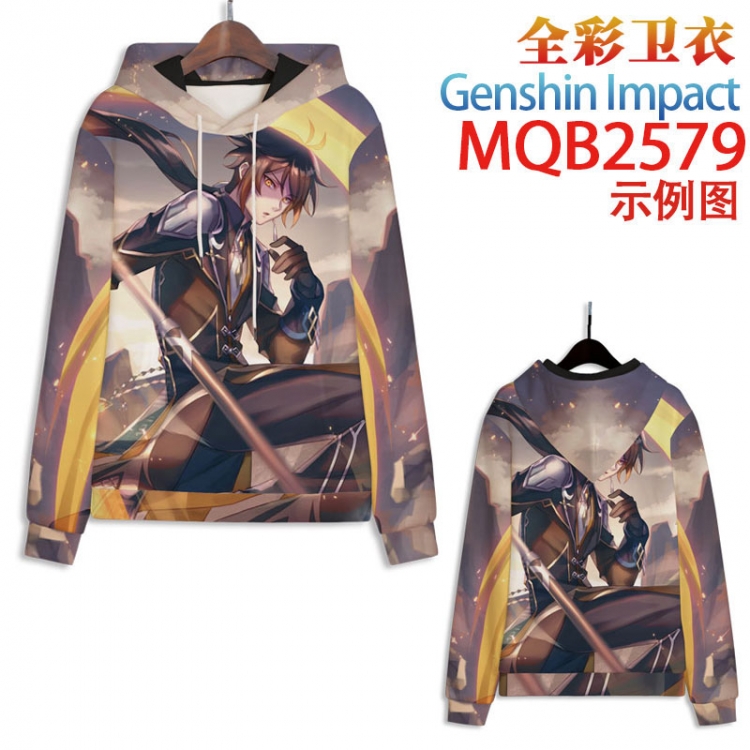 Genshin Impact  Full color hooded sweatshirt without zipper pocket from XXS to 4XL  MQB-2579