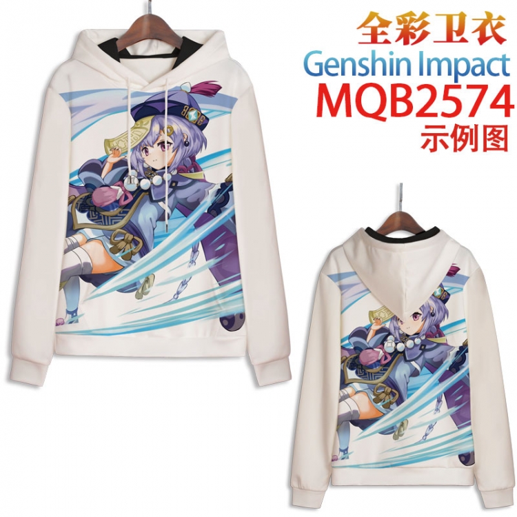 Genshin Impact  Full color hooded sweatshirt without zipper pocket from XXS to 4XL MQB-2574