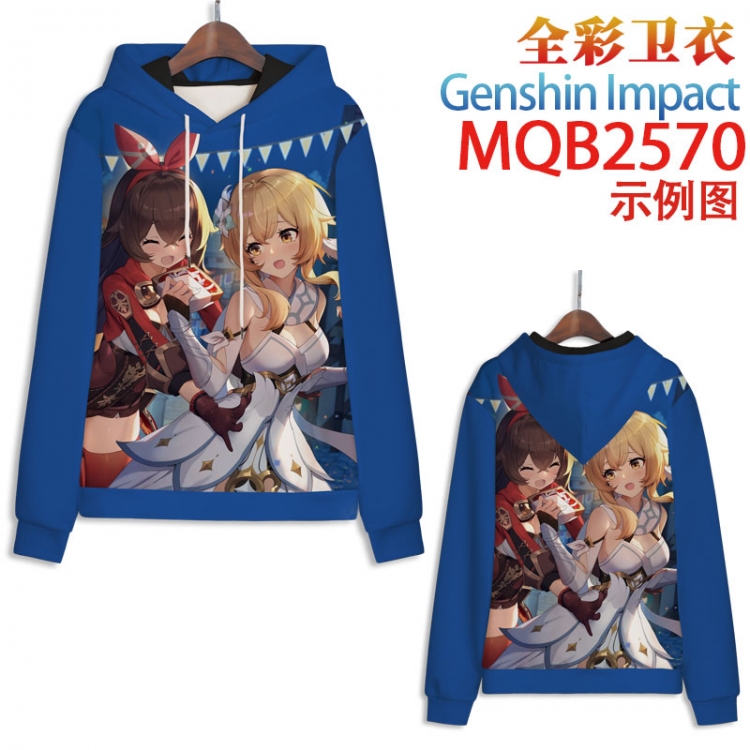 Genshin Impact  Full color hooded sweatshirt without zipper pocket from XXS to 4XL MQB-2570
