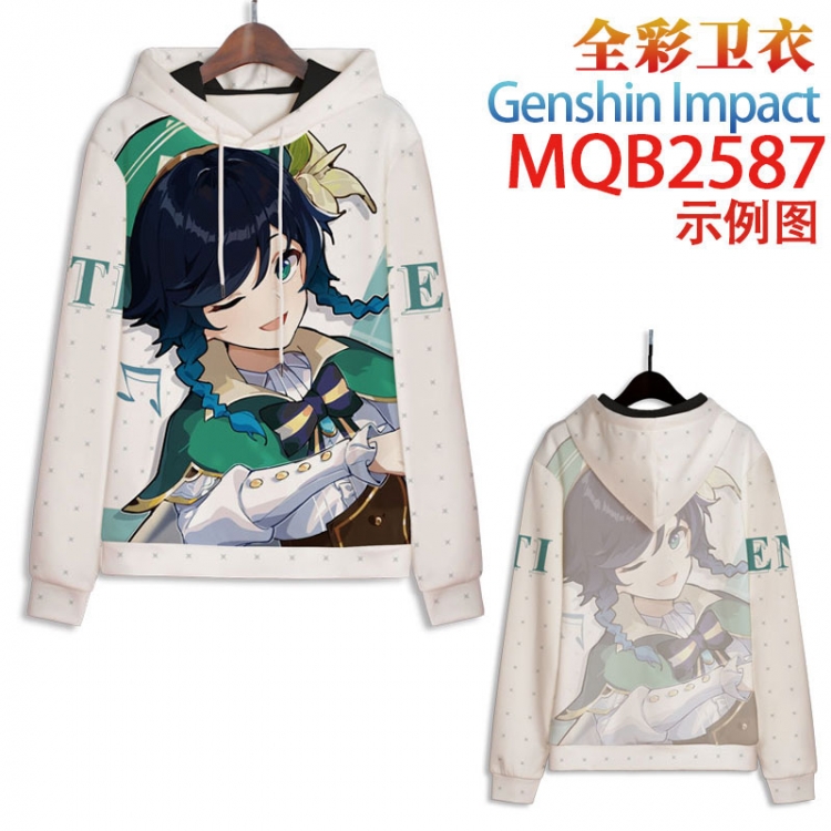 Genshin Impact  Full color hooded sweatshirt without zipper pocket from XXS to 4XL MQB-2587