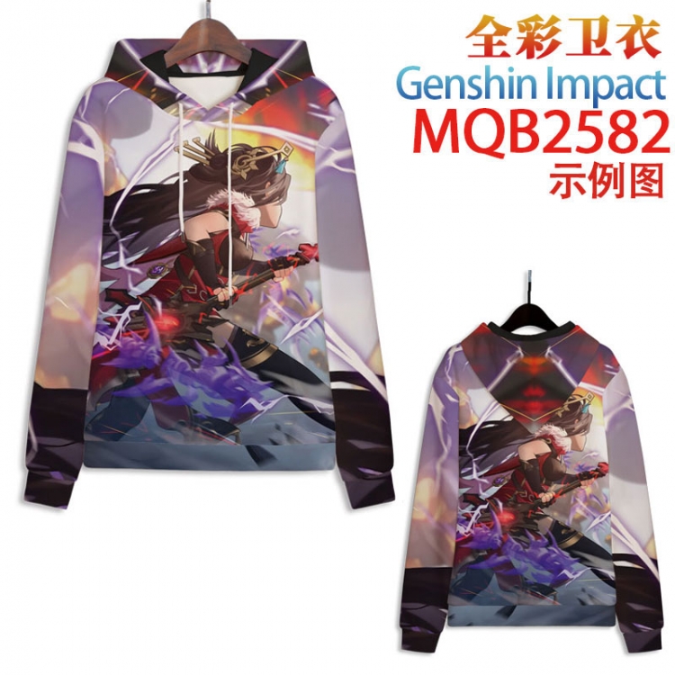 Genshin Impact  Full color hooded sweatshirt without zipper pocket from XXS to 4XL MQB-2582