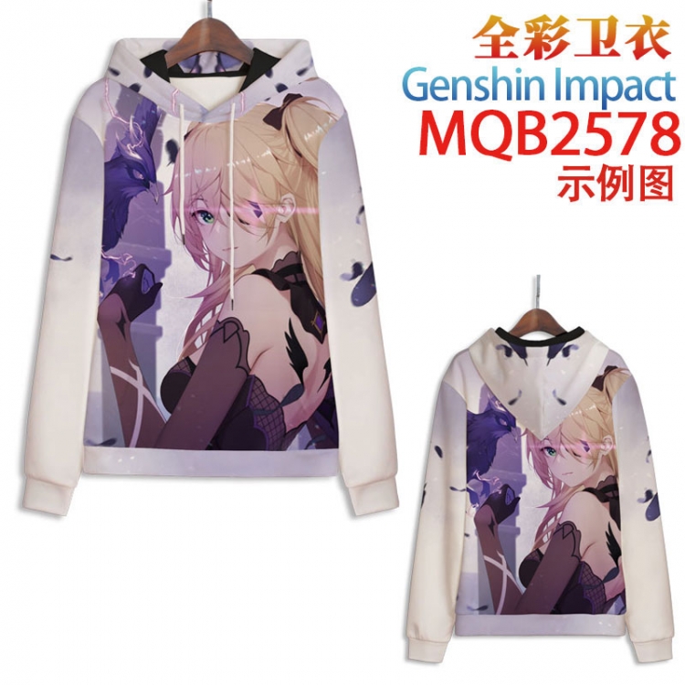 Genshin Impact  Full color hooded sweatshirt without zipper pocket from XXS to 4XL MQB-2578