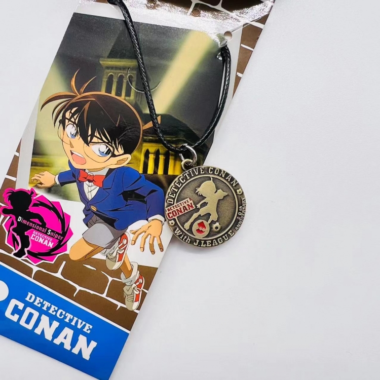 Detective conan Anime peripheral leather rope necklace pendant jewelry 246  price for 5 pcs