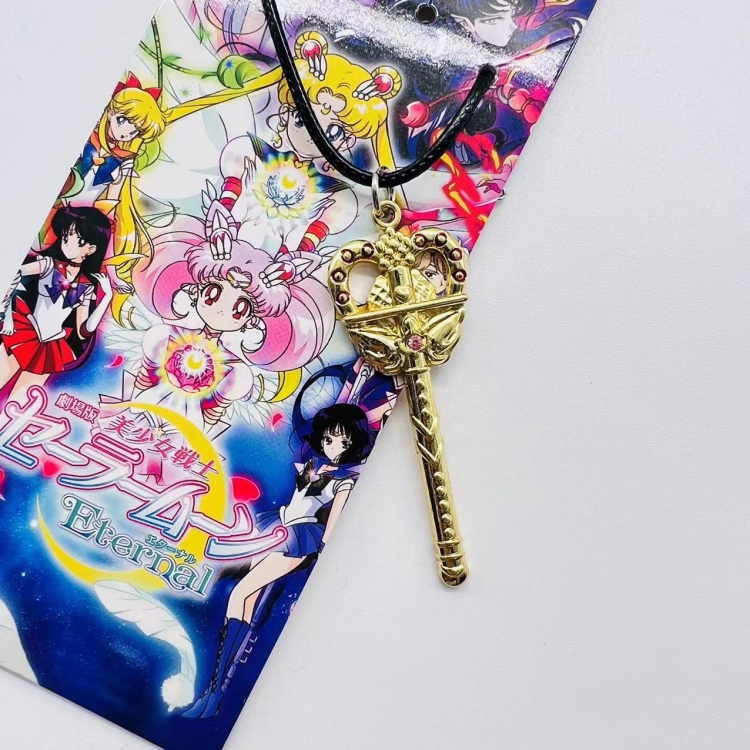 sailormoon Anime peripheral leather rope necklace pendant jewelry  456  price for 5 pcs