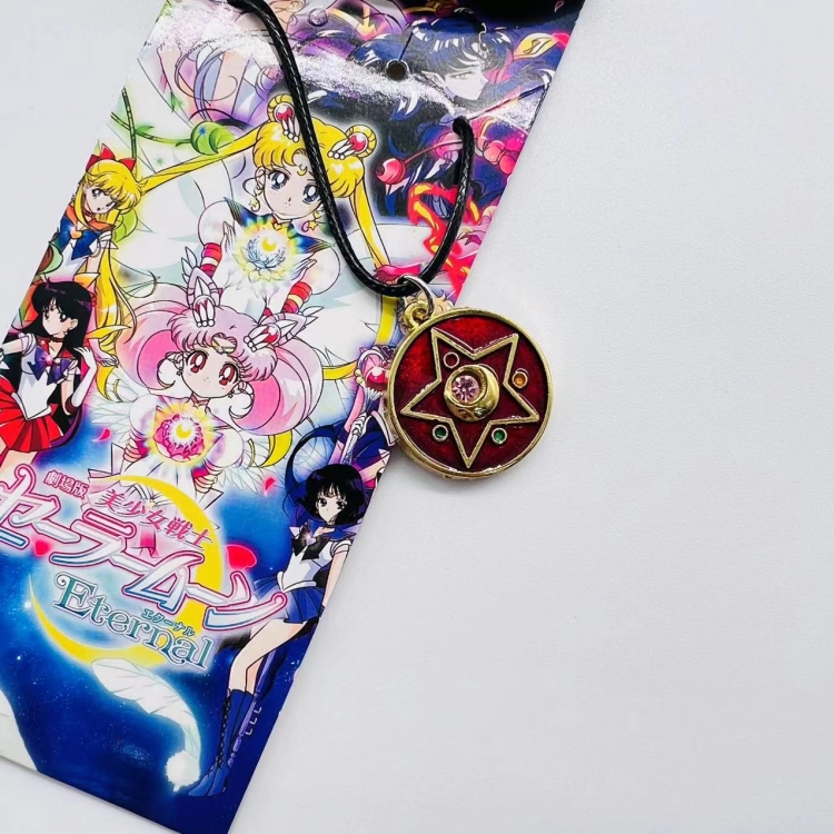 sailormoon Anime peripheral leather rope necklace pendant jewelry 448 price for 5 pcs