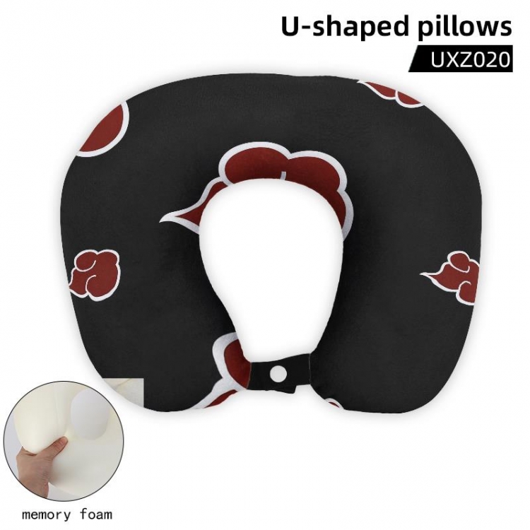 Naruto Animation memory cotton core U-shaped pillow supports customized drawing UXZ020