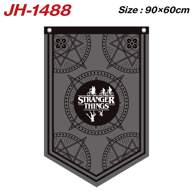 Stranger Things Anime Peripheral Full Color Printing Banner 90X60CM  JH-1488
