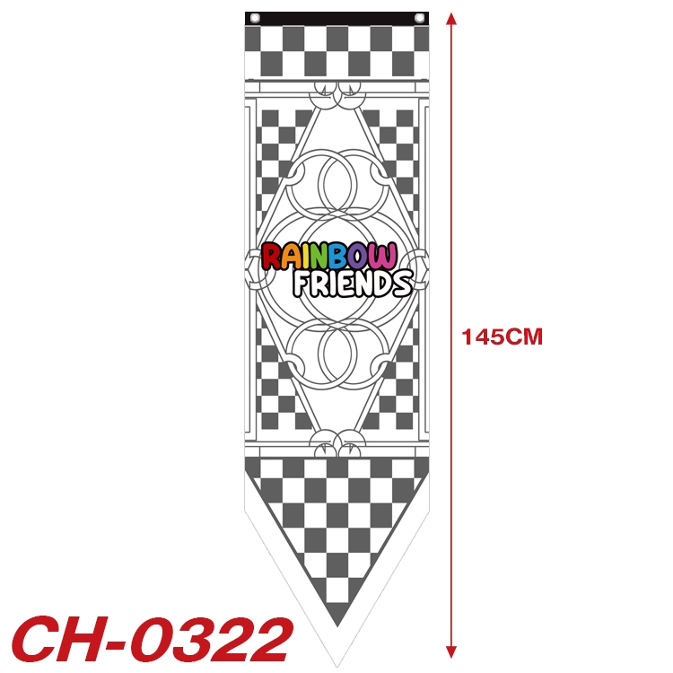 Rainbow friends Anime Peripheral Full Color Printing Banner 40X145CM CH-0322A