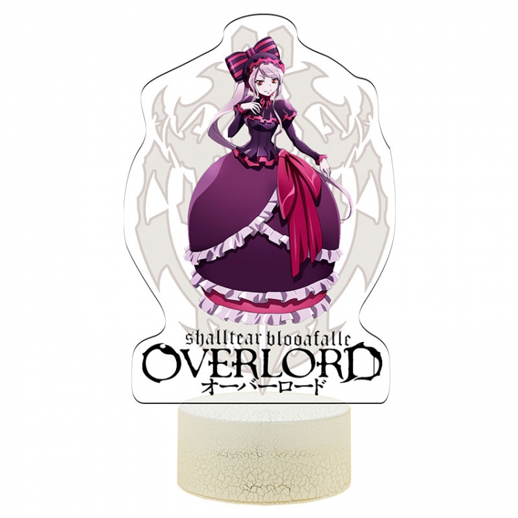 overlord Acrylic Night Light 16 Color-changing USB Interface Box Set 19X7X4CM white base