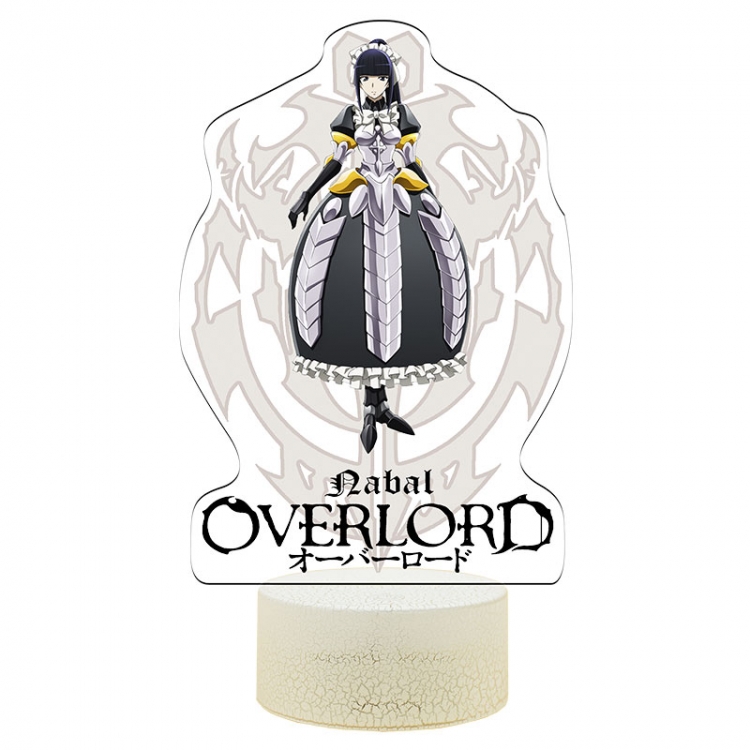 overlord Acrylic Night Light 16 Color-changing USB Interface Box Set 19X7X4CM white base