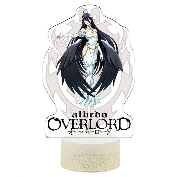 overlord Acrylic Night Light 16 Color-changing USB Interface Box Set 19X7X4CM white base