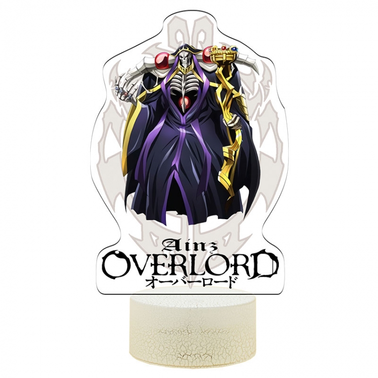 overlord Acrylic Night Light 16 Color-changing USB Interface Box Set 19X7X4CM white base