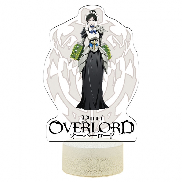 overlord Acrylic Night Light 16 Color-changing USB Interface Box Set 19X7X4CM white base