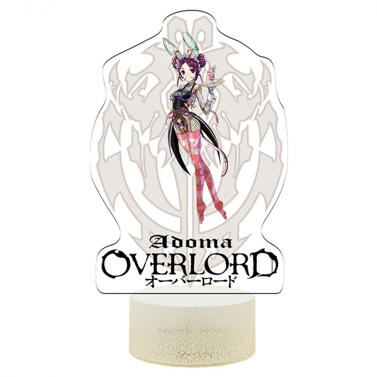 overlord Acrylic Night Light 16 Color-changing USB Interface Box Set 19X7X4CM white base