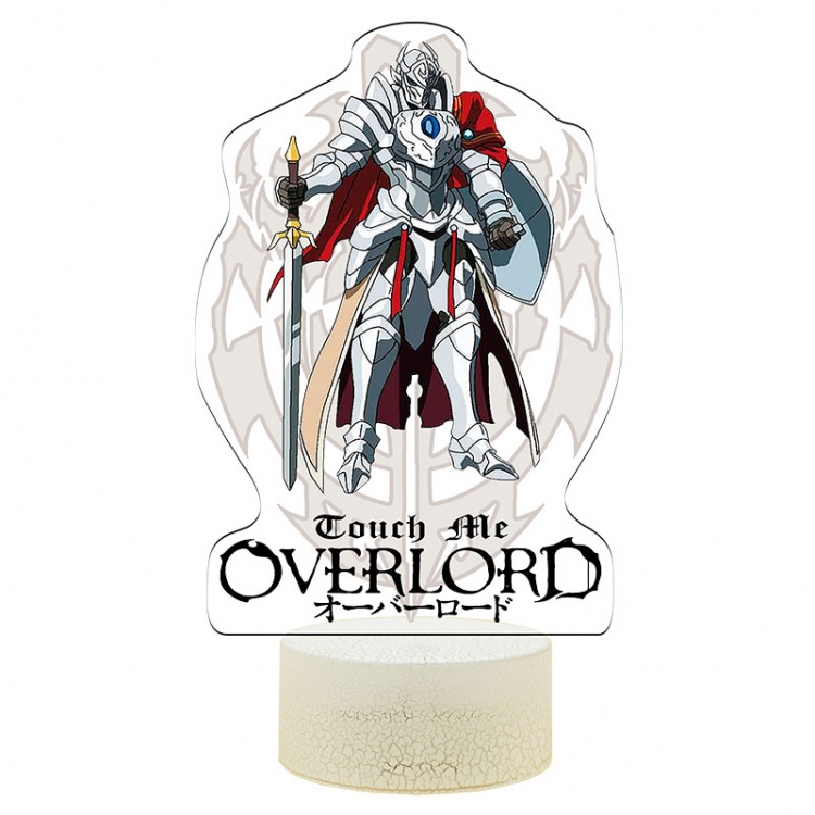 overlord Acrylic Night Light 16 Color-changing USB Interface Box Set 19X7X4CM white base