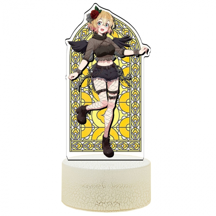 Rent-A-Girlfriend Acrylic Night Light 16 Color-changing USB Interface Box Set 19X7X4CM white base