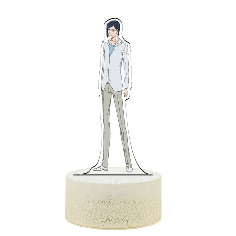 Bleach Acrylic Night Light 16 Color-changing USB Interface Box Set 19X7X4CM white base