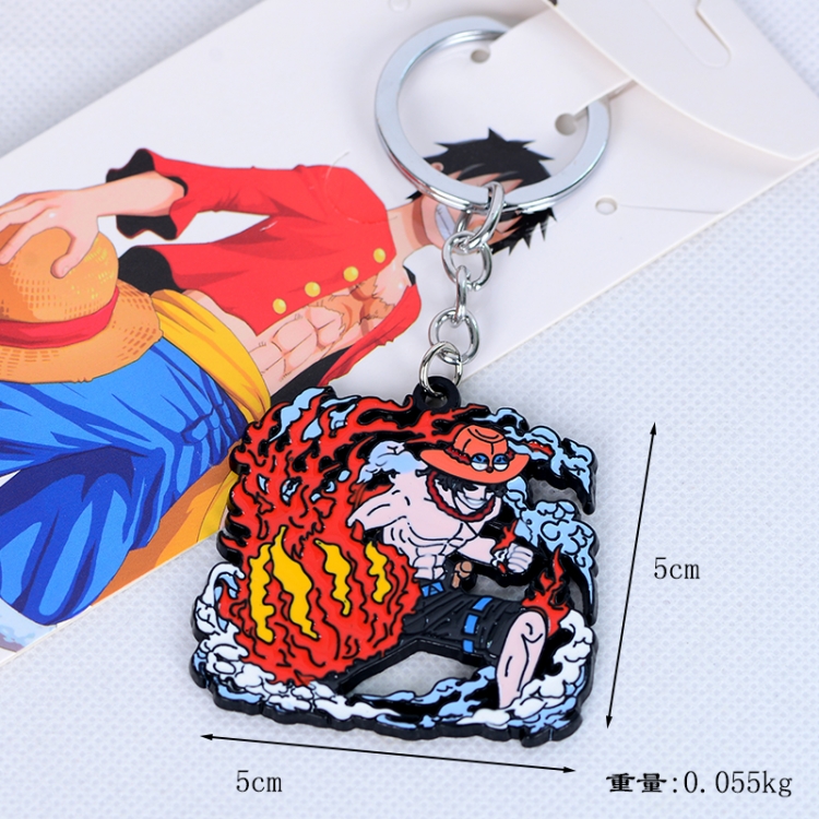  One Piece Animation peripheral stereo key chain pendant