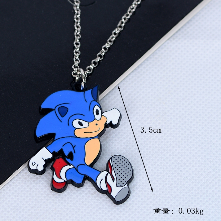 Sonic The Hedgehog Anime cartoon metal necklace pendant