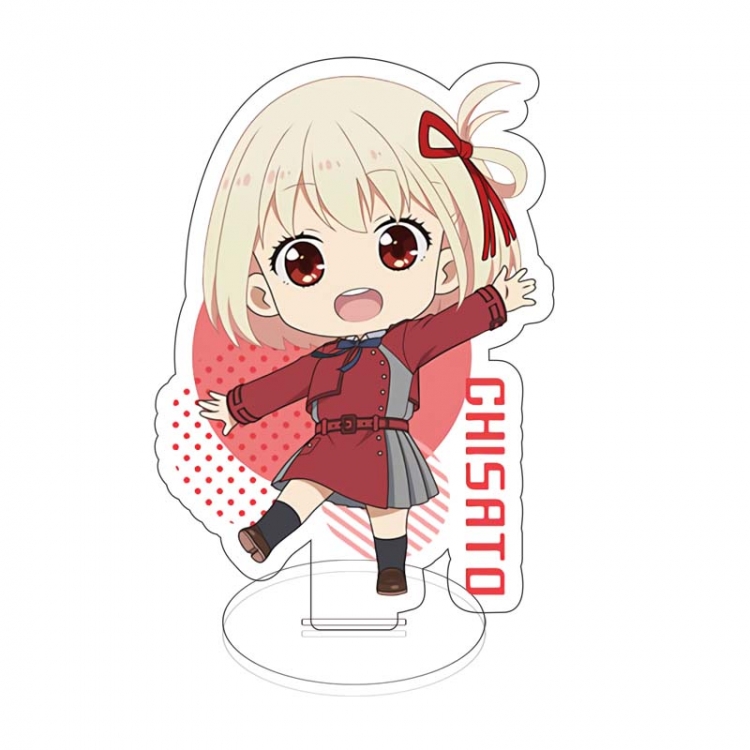 Lycoris Recoil Anime characters acrylic Standing Plates Keychain 10cm