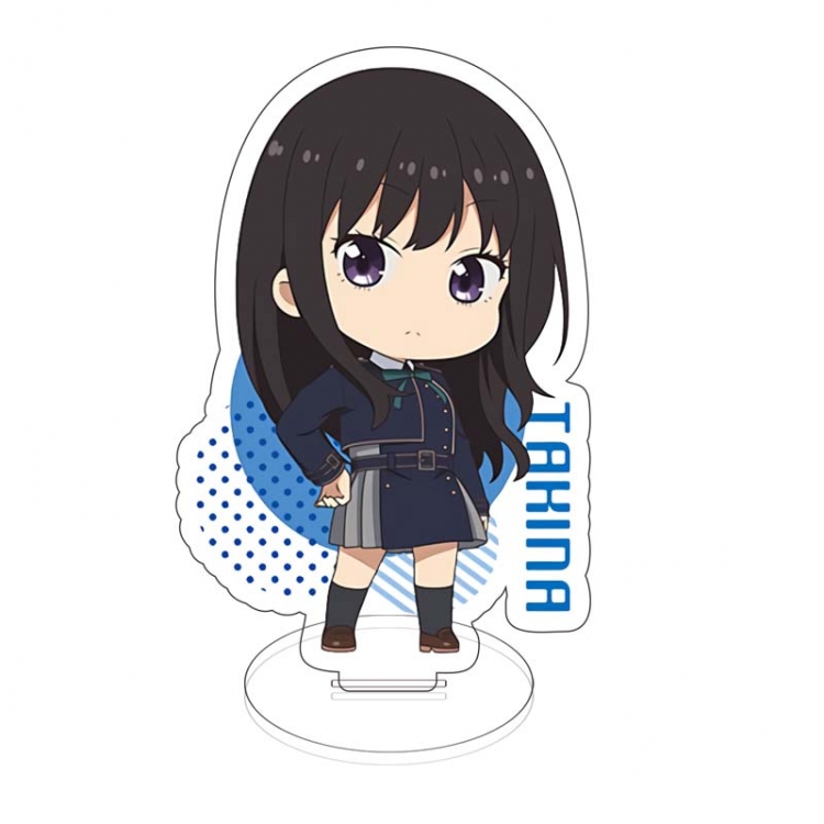 Lycoris Recoil Anime characters acrylic Standing Plates Keychain 10cm