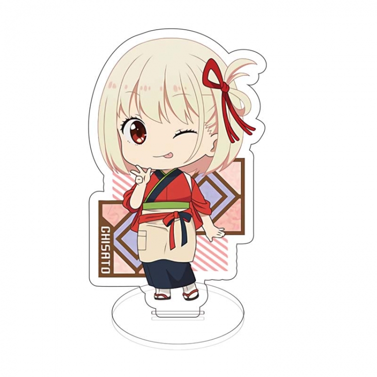 Lycoris Recoil Anime characters acrylic Standing Plates Keychain 10cm