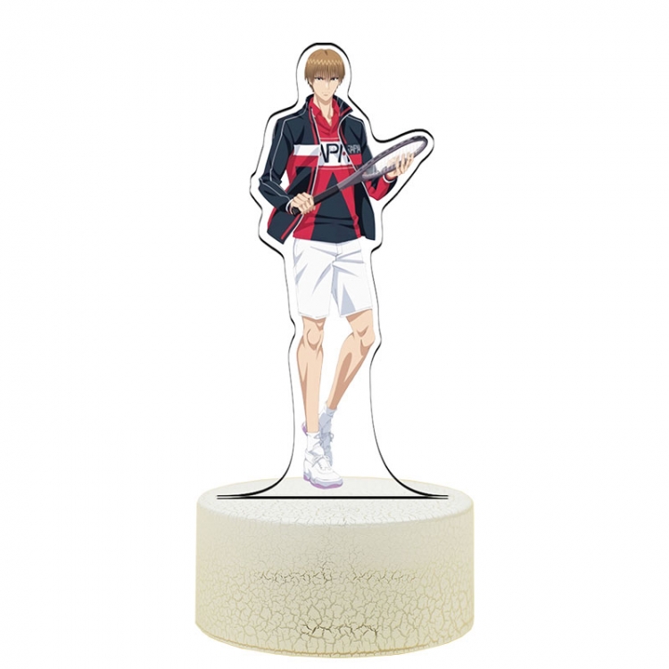 New prince of tennis Hiyoshi-Wakashi  Acrylic Night Light 16 Color-changing USB Interface Box Set 19X7X4CM white base