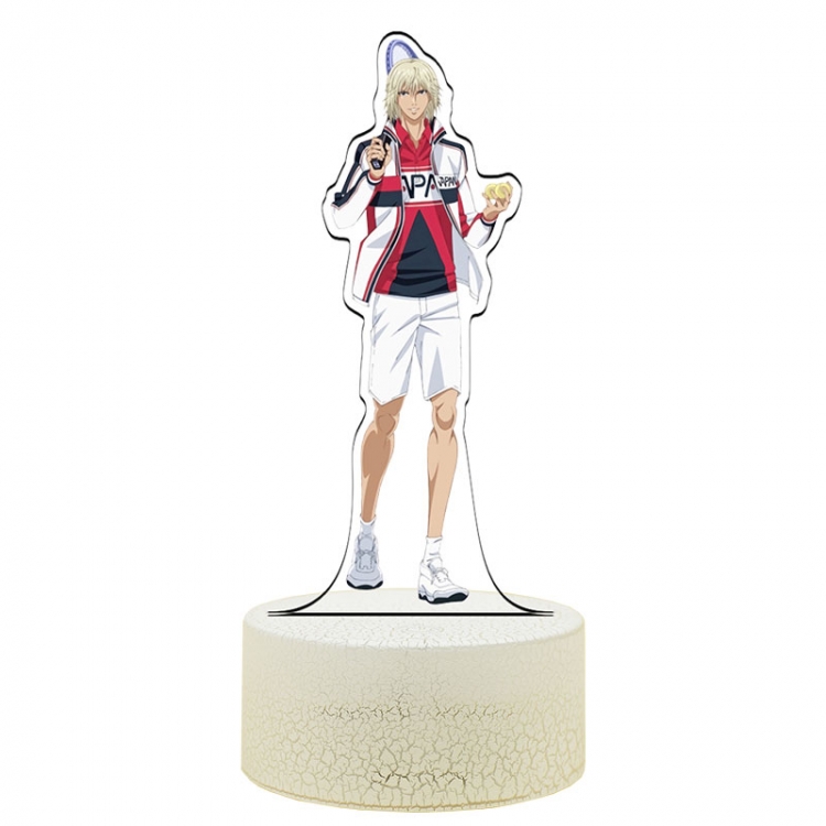 New prince of tennis Hirakoba-Rin Acrylic Night Light 16 Color-changing USB Interface Box Set 19X7X4CM white base