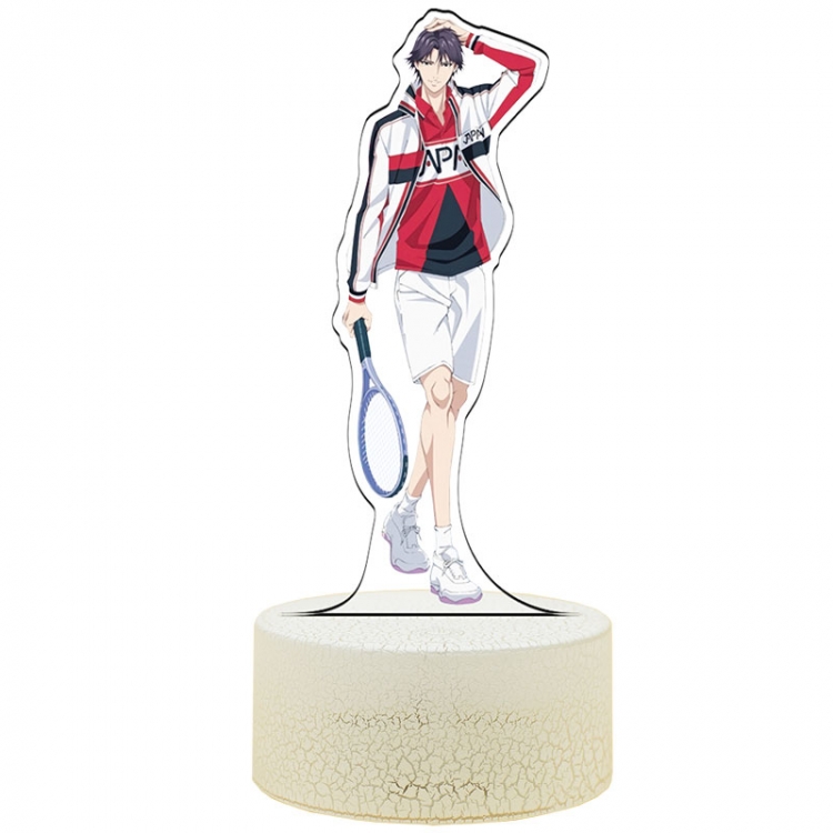 New prince of tennis Atobe-Keigo  Acrylic Night Light 16 Color-changing USB Interface Box Set 19X7X4CM white base