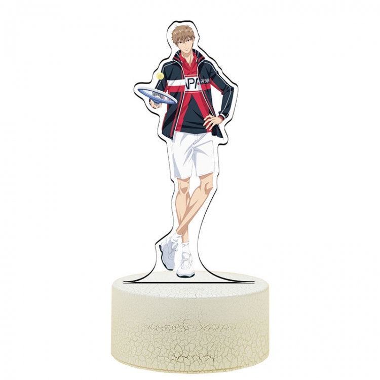 New prince of tennis Oshitari-Kenya Acrylic Night Light 16 Color-changing USB Interface Box Set 19X7X4CM white base