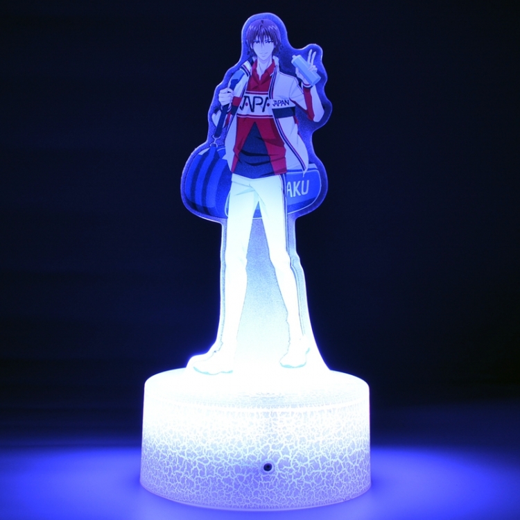 New prince of tennis Fuji-Shūsuke-1 Acrylic Night Light 16 Color-changing USB Interface Box Set 19X7X4CM white base