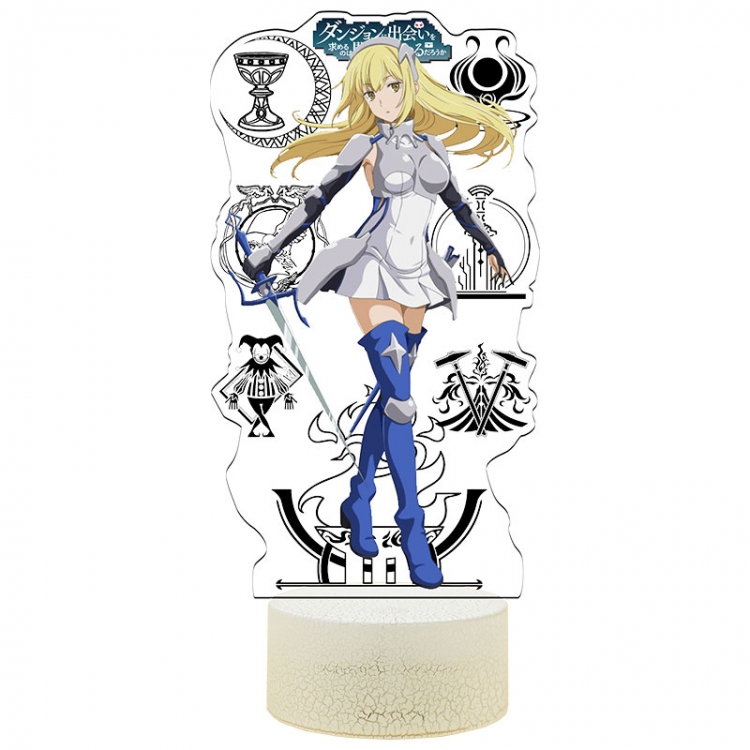 Is it wrong to try to Pick Up Girls in a Dungeon Acrylic Night Light 16 Color-changing USB Interface Box Set 19X7X4CM wh