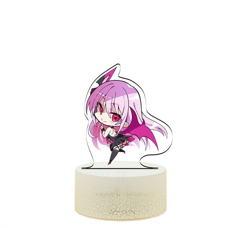Engage-Kiss Version Q Acrylic night light 16 kinds of color changing USB interface box 14X7X4CM white base