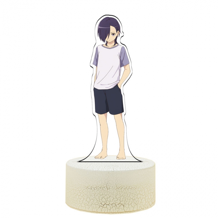 The Devil is a Part-Timer! Acrylic Night Light 16 Color-changing USB Interface Box Set 19X7X4CM white base