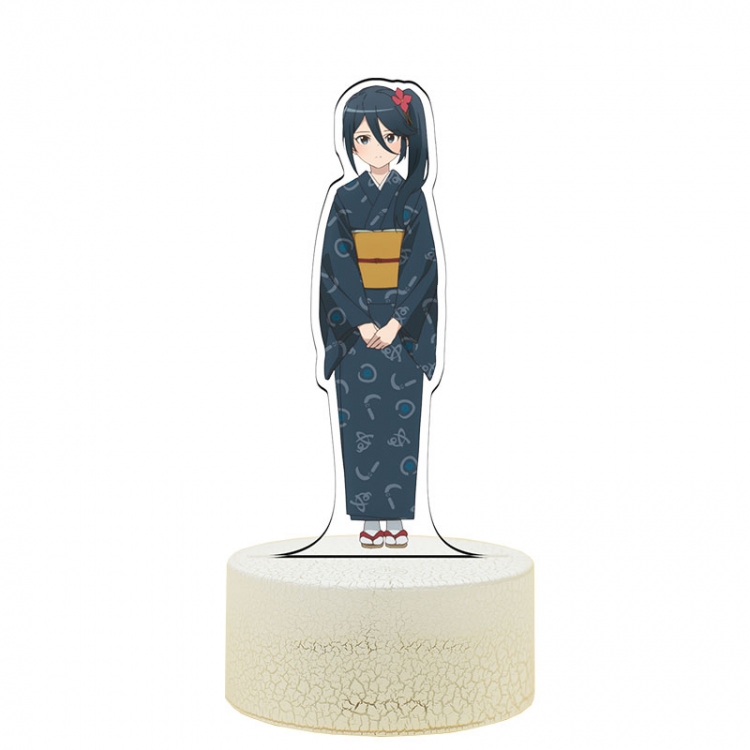 The Devil is a Part-Timer! Acrylic Night Light 16 Color-changing USB Interface Box Set 19X7X4CM white base