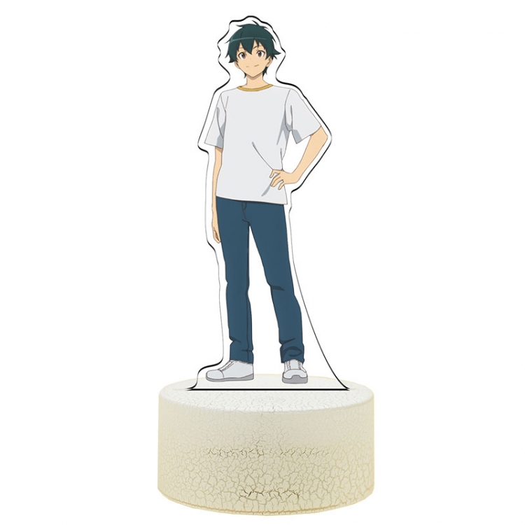 The Devil is a Part-Timer! Acrylic Night Light 16 Color-changing USB Interface Box Set 19X7X4CM white base