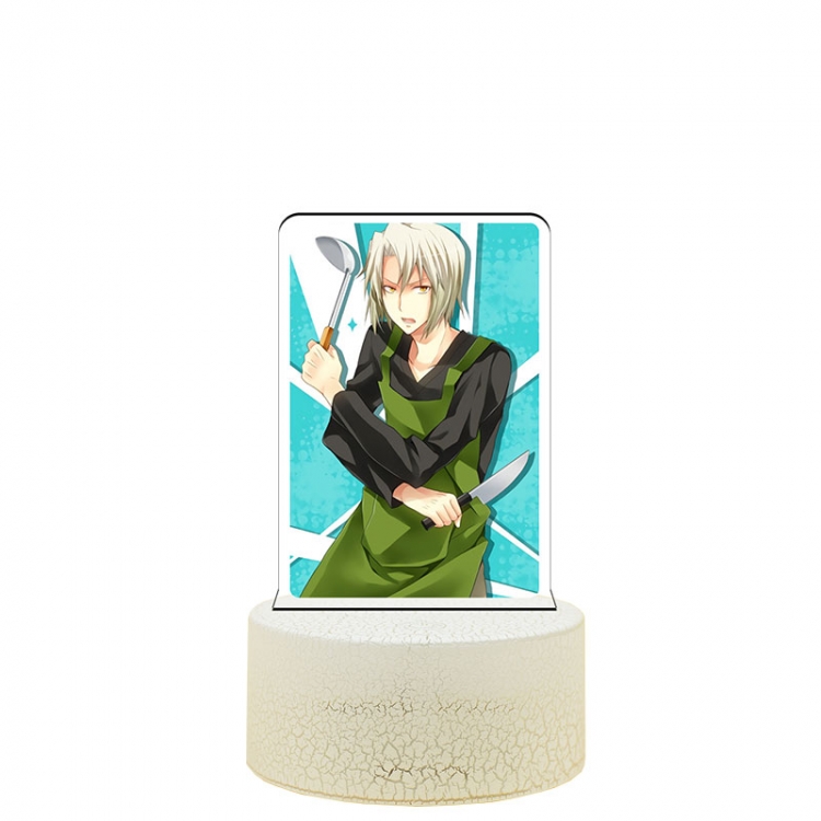 The Devil is a Part-Timer! Acrylic Night Light 16 Color-changing USB Interface Box Set 19X7X4CM white base