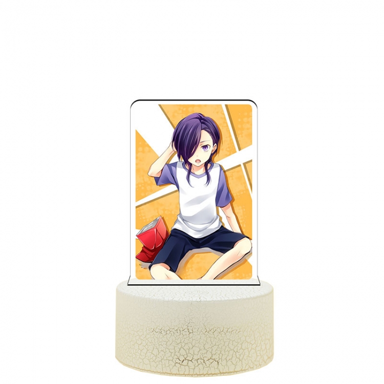 The Devil is a Part-Timer! Acrylic Night Light 16 Color-changing USB Interface Box Set 19X7X4CM white base