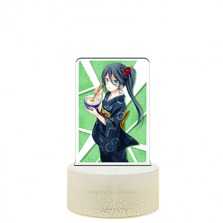 The Devil is a Part-Timer! Acrylic Night Light 16 Color-changing USB Interface Box Set 19X7X4CM white base