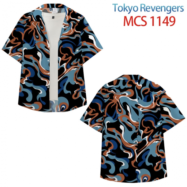 Tokyo Revengers Anime peripheral full color short-sleeved shirt from XS to 4XL MCS-1149