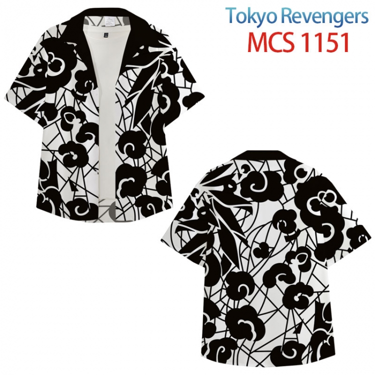 Tokyo Revengers Anime peripheral full color short-sleeved shirt from XS to 4XL MCS-1151