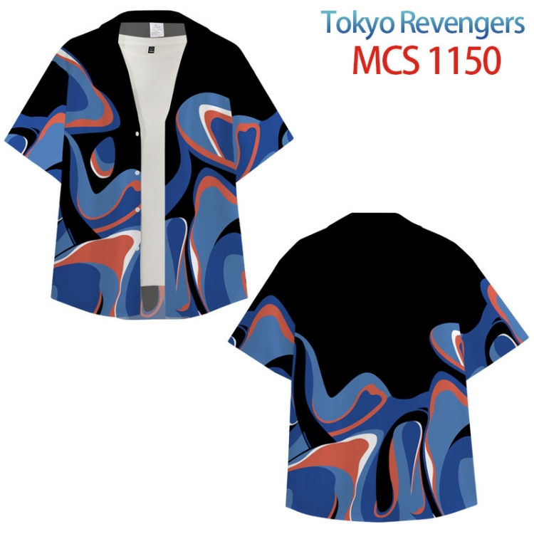 Tokyo Revengers Anime peripheral full color short-sleeved shirt from XS to 4XL MCS-1150