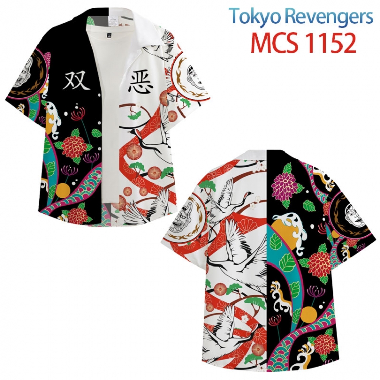 Tokyo Revengers Anime peripheral full color short-sleeved shirt from XS to 4XL MCS-1152