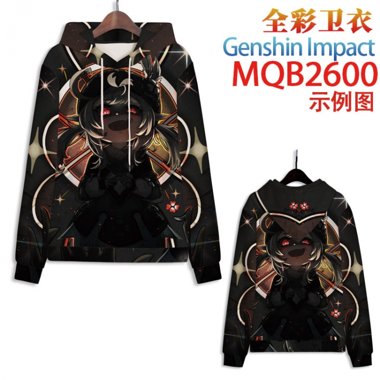 Genshin Impact Full color hooded sweatshirt without zipper pocket from XXS to 4XL MQB-2600