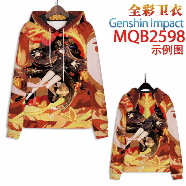 Genshin Impact Full color hooded sweatshirt without zipper pocket from XXS to 4XL MQB-2598