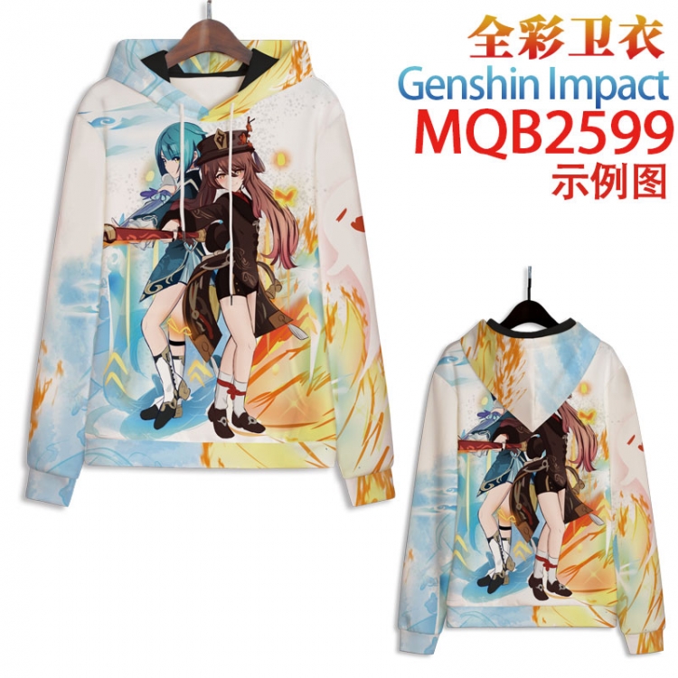 Genshin Impact Full color hooded sweatshirt without zipper pocket from XXS to 4XL MQB-2599