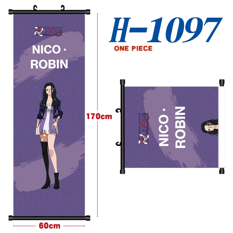 One Piece Black plastic rod cloth hanging canvas painting 60x170cm H-1097A