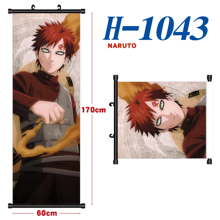 Naruto Black plastic rod cloth hanging canvas painting 60x170cm H-1043A